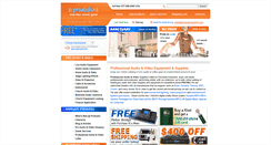 Desktop Screenshot of proaudiosuppliers.com